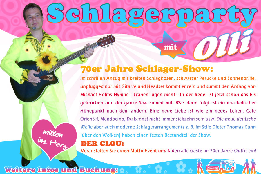 70er Jahre Schlager-Show mit Olli